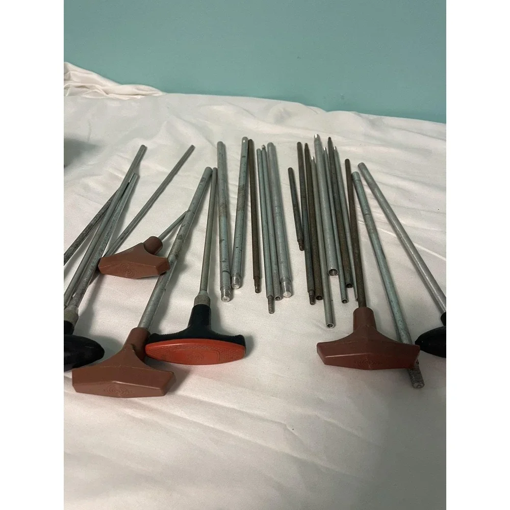 Vintage Lot Gun Cleaning Rod Jointed Mixed Of Branded And Unbranded‎